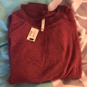Maroon long sleeve shirt/ sleep shirt